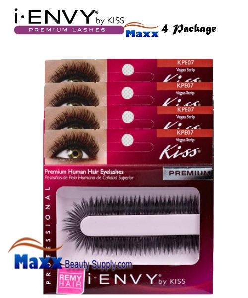 4 Package - Kiss i Envy Custom Cut Eyelashes - KPE07 - Vegas Strip
